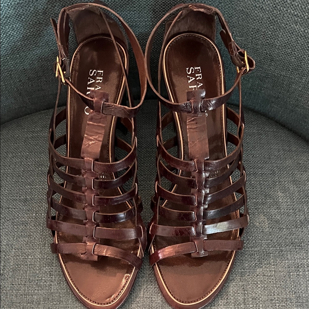 Franco Sarto Dark Brown Gladiator Sandals